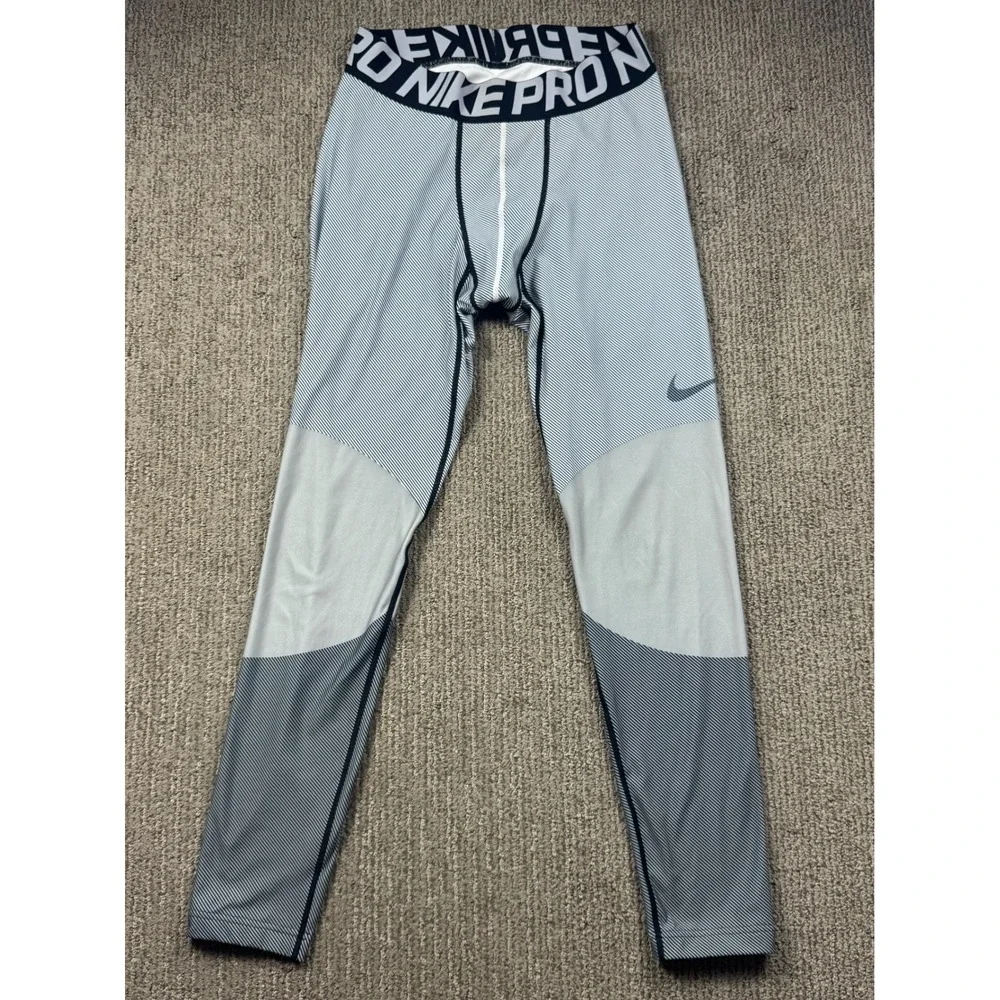 Nike Pro Mens XL Hyperwarm Lines Dri FIt Max Compression Tights